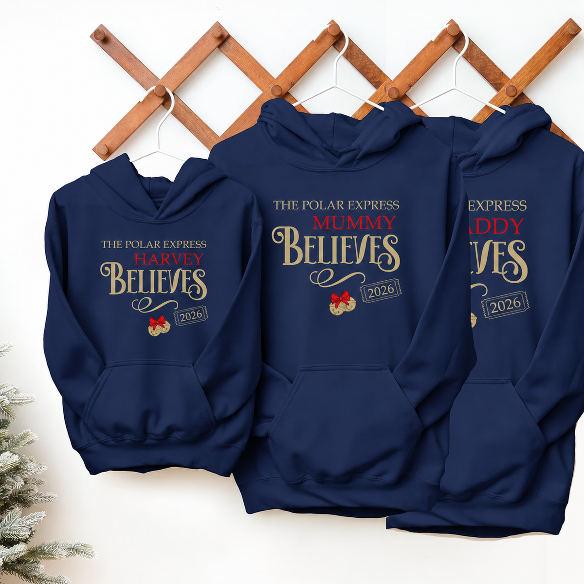 The Polar Express - Personalised Navy Hoodie 2026 edition