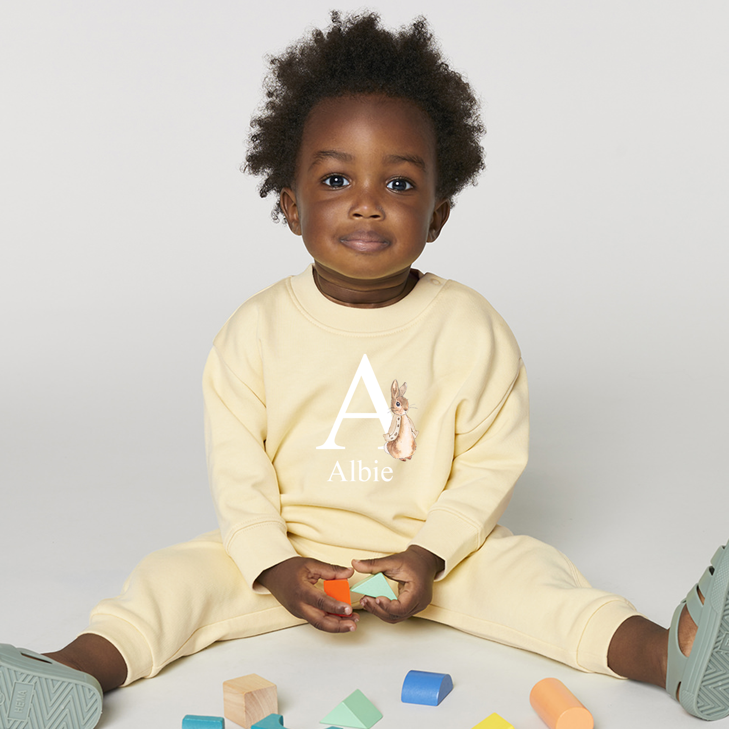 Personalised Spring Flopsy Rabbit Lounge Set - tracksuit/sweatshirt options