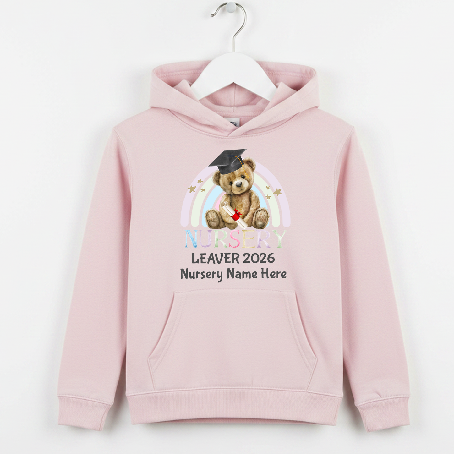 Nursery Leavers Rainbow 2026 Hoodie - personalised