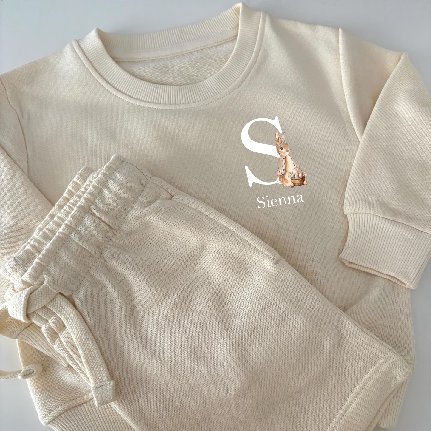 Personalised Easter Rabbit - Shorts & Sweatshirt Set