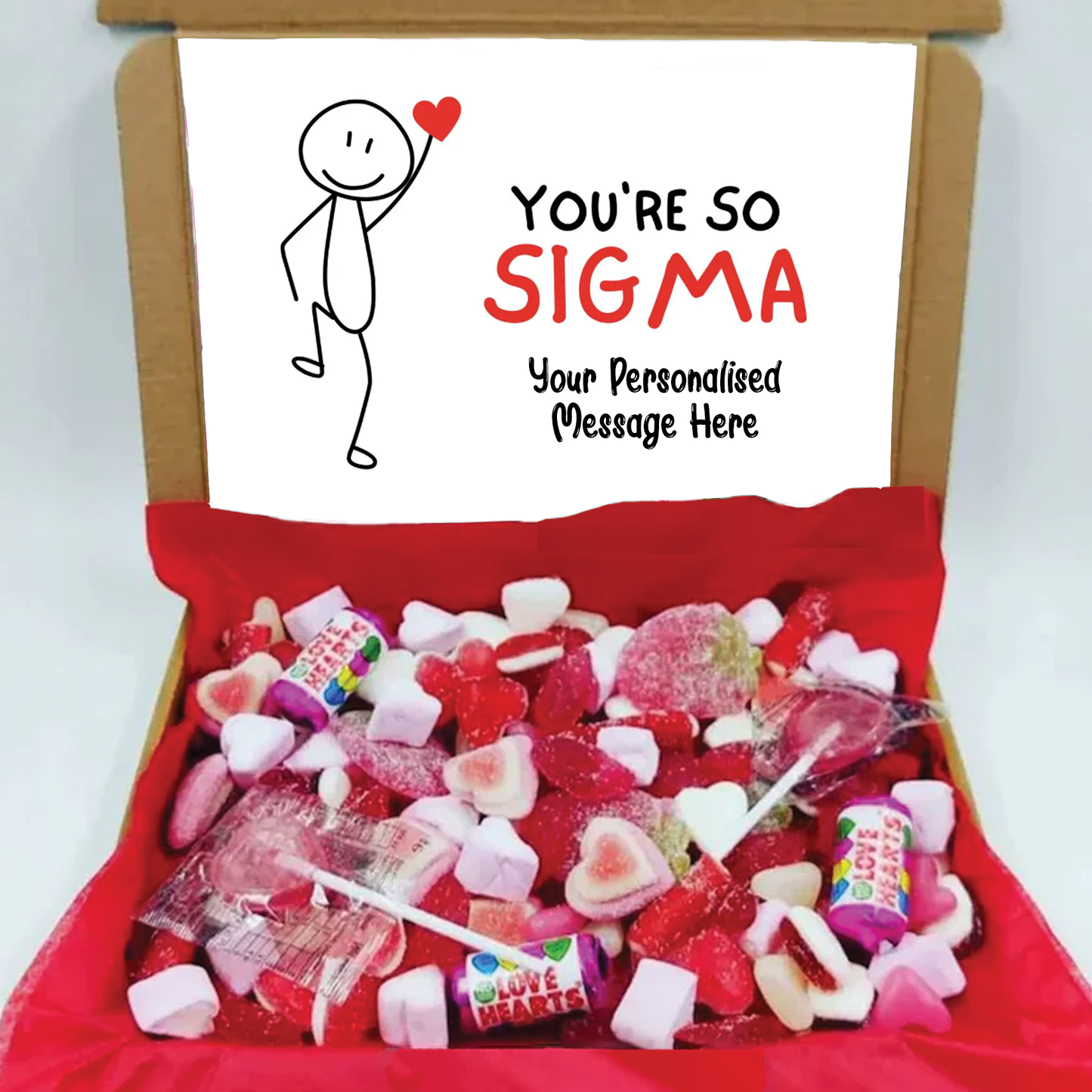 You're So Sigma - Valentine Sweet Letter Box Gift (Personalised Option)