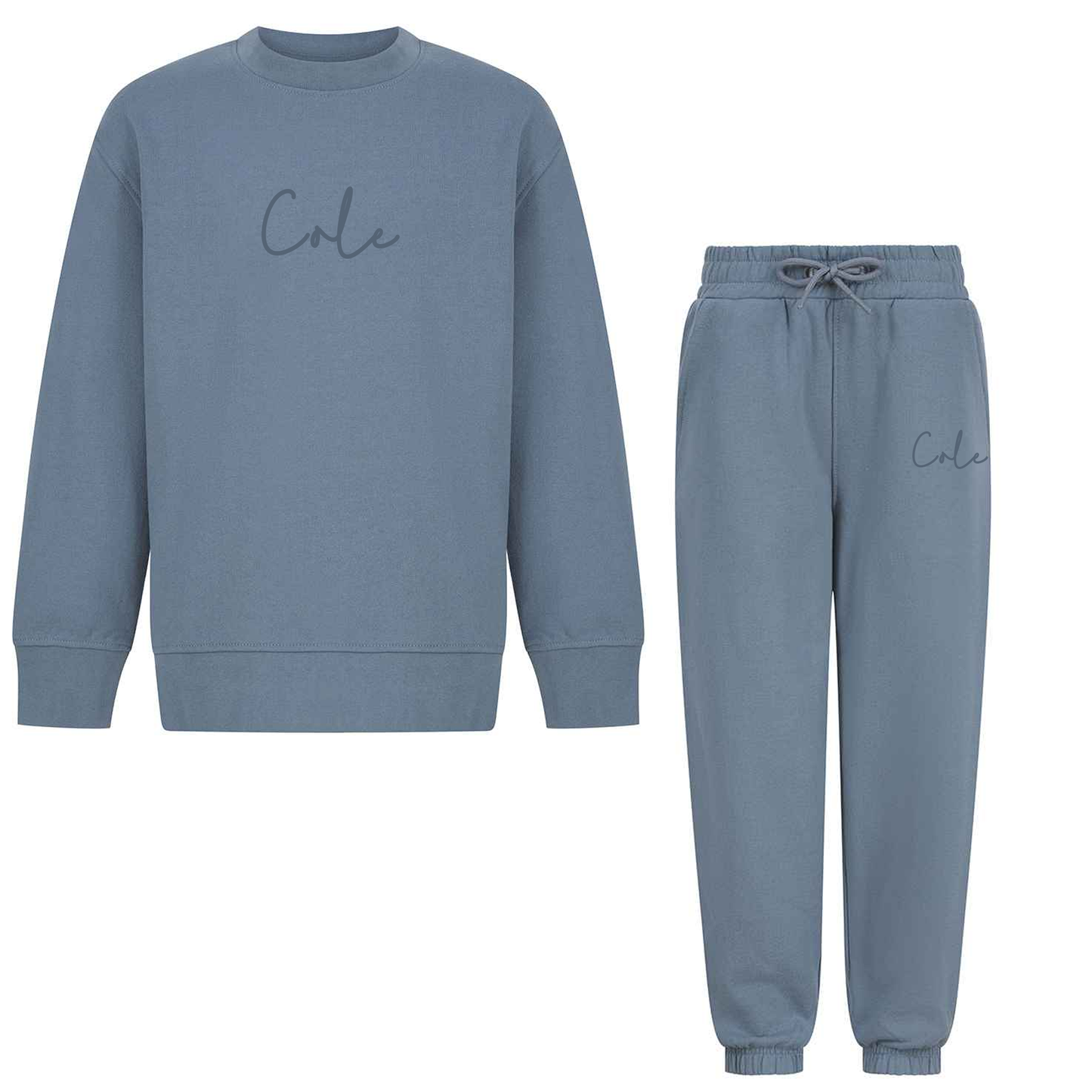Personalised Marine Blue Tracksuit - Joggers & Sweatshirt
