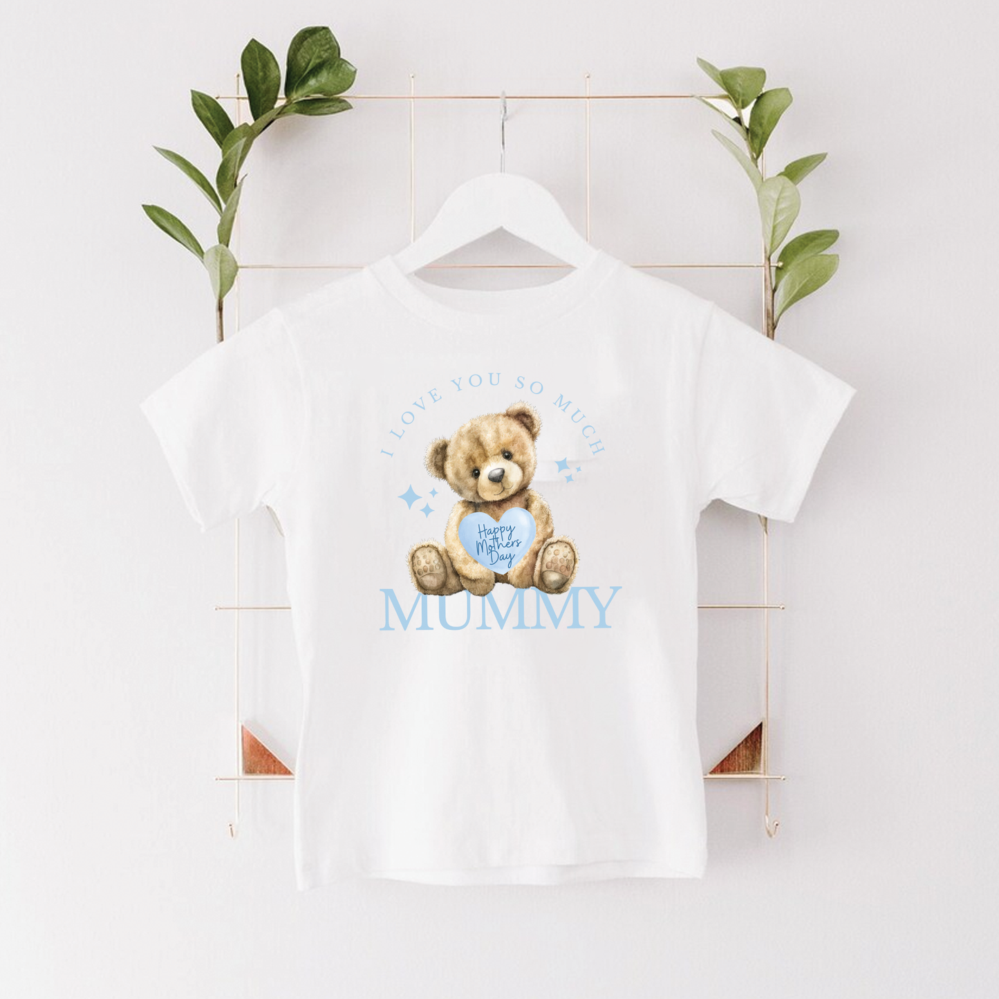 I Love You So Much Mummy - Happy Mother's Day Bear Design White T-Shirt