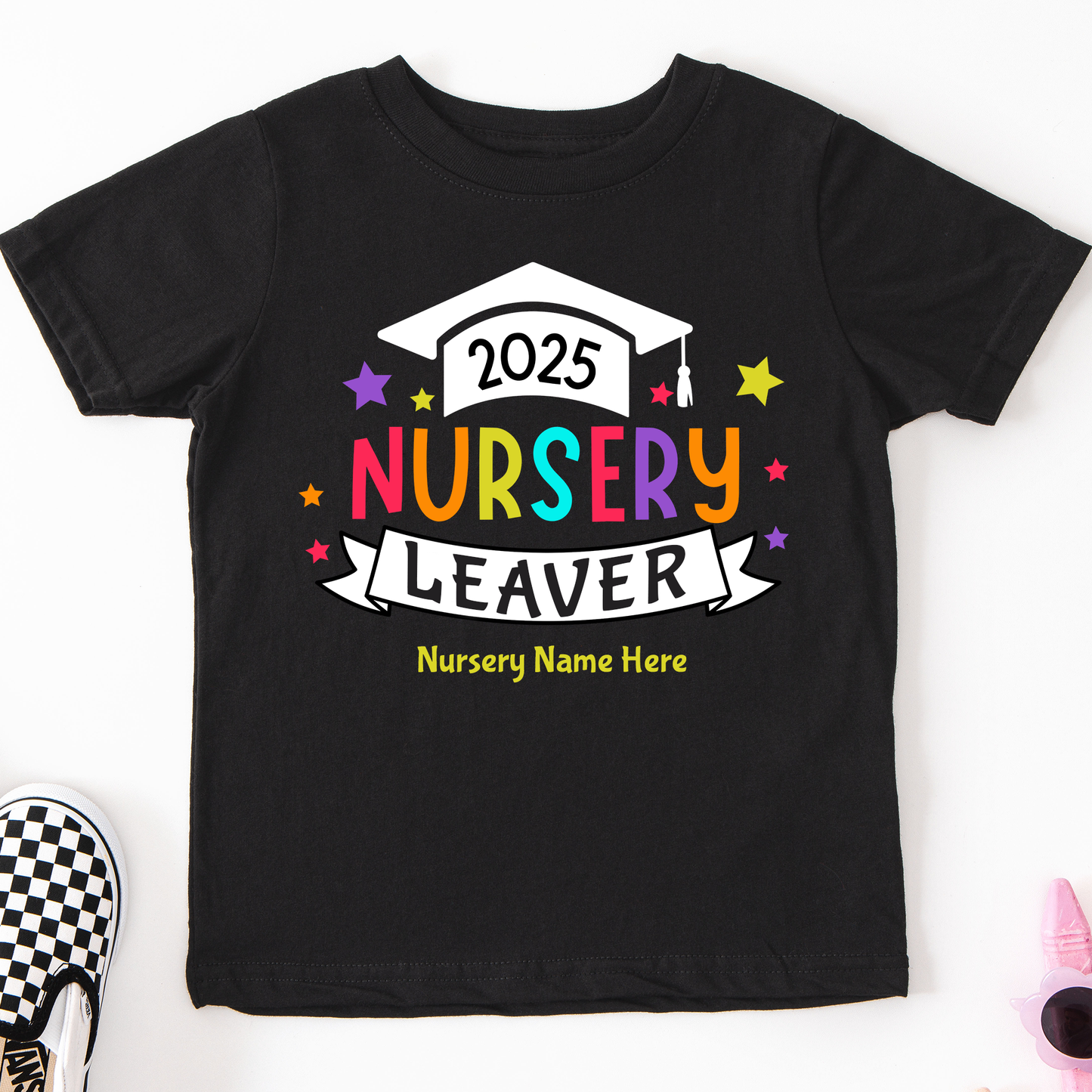Nursery Leaver Graduation Cap 2025 T-Shirt