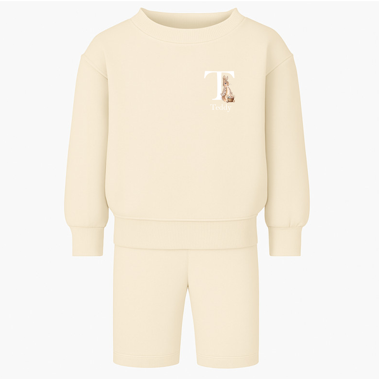 Personalised Easter Rabbit - Shorts & Sweatshirt Set