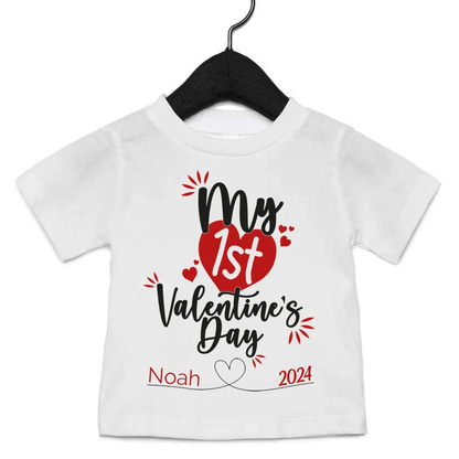 My 1st Valentine's Day - Personalised Baby Vest