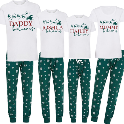 Personalised Family Believes Matching PJs