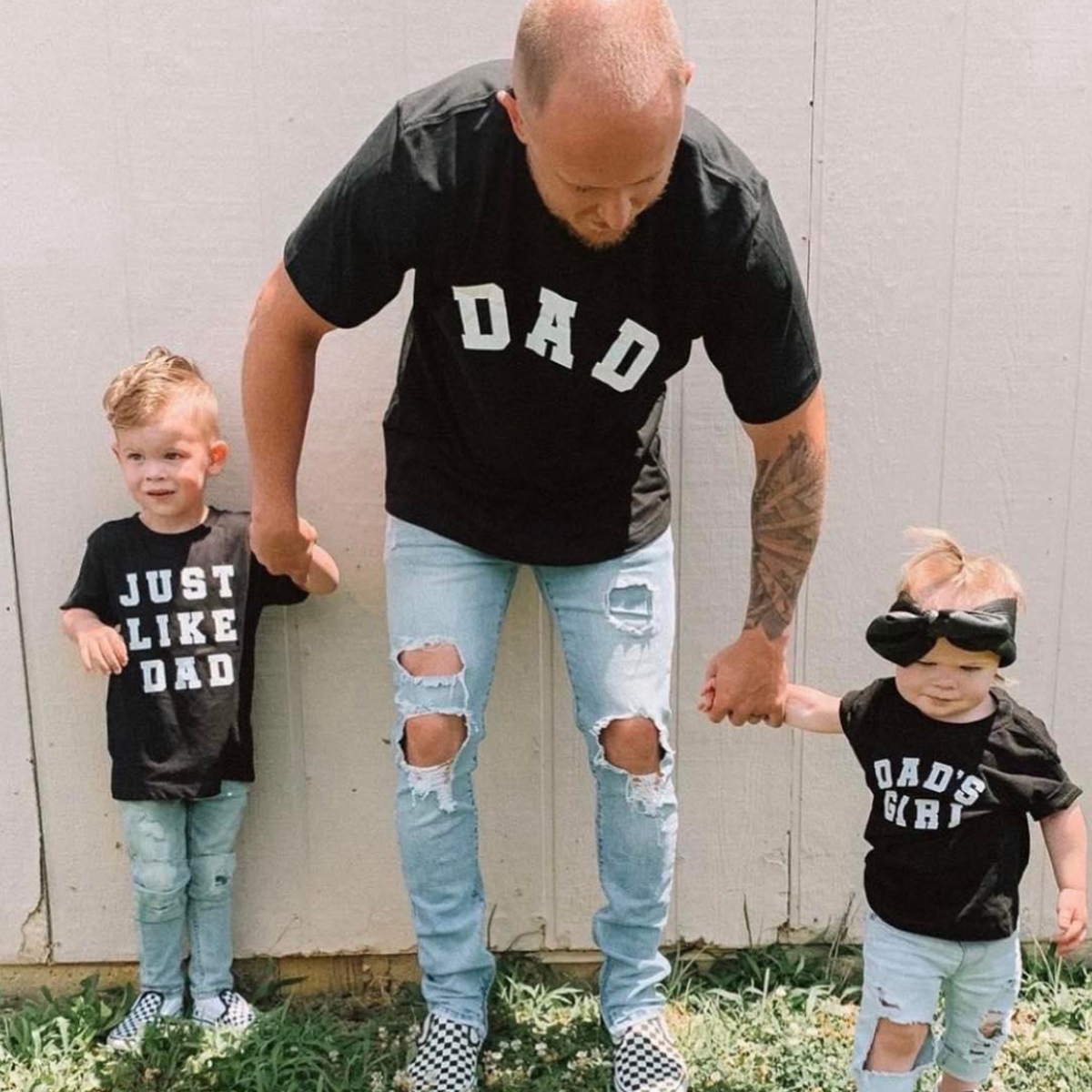 DAD - Just Like Dad Dad's Girl Matching T-Shirt
