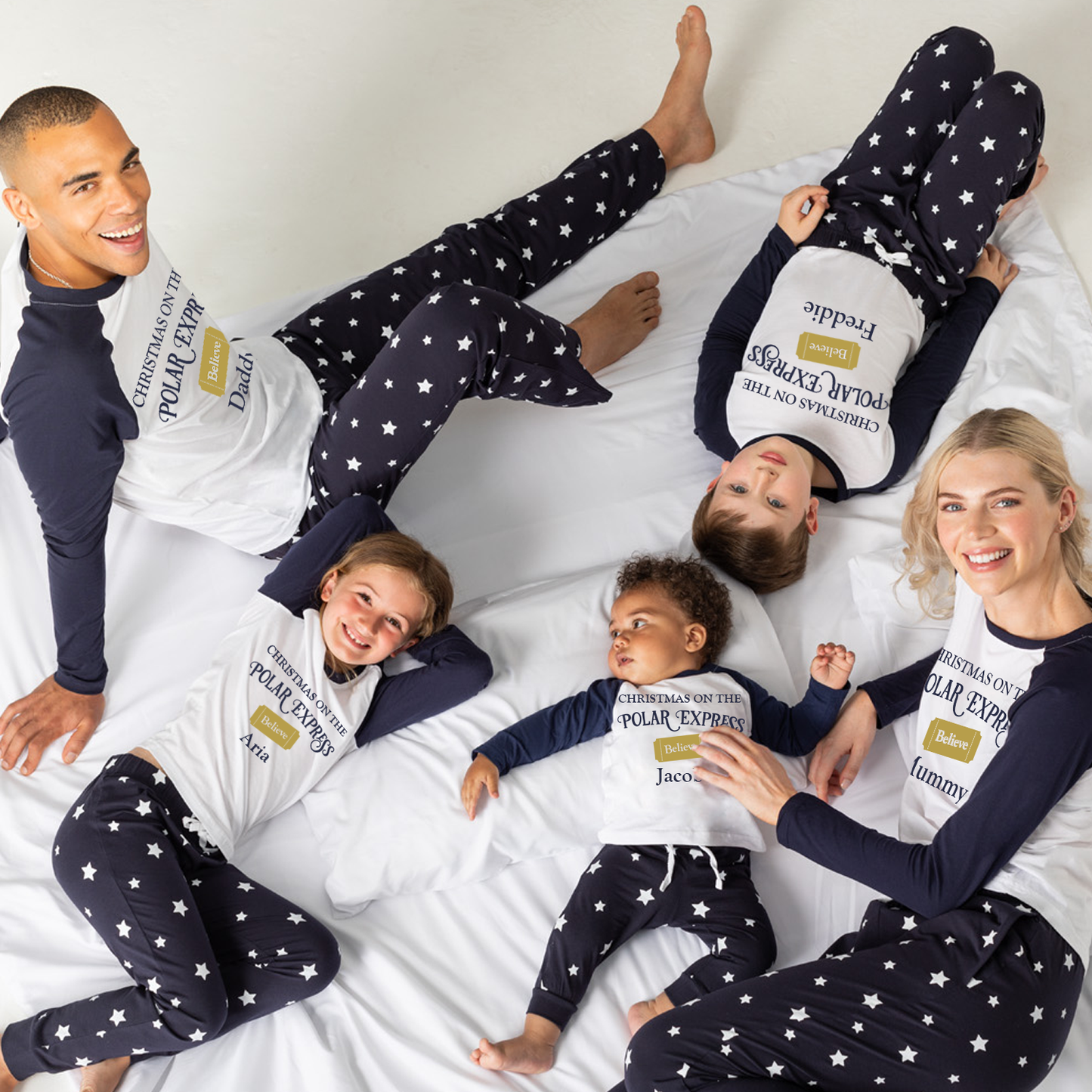 Personalised Christmas on the Polar Express - Believe Family Matching PJs