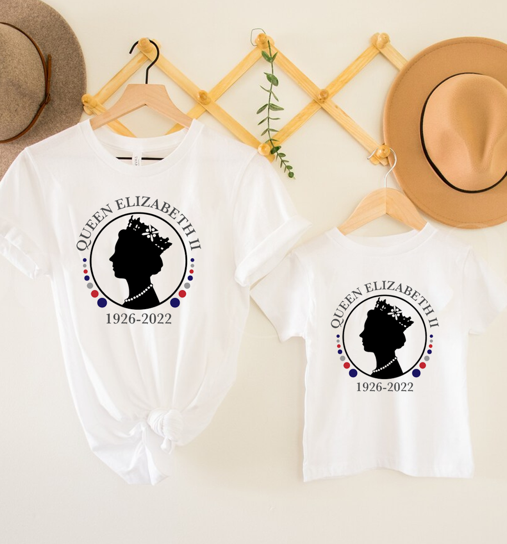 Queen Elizabeth II 1926-2022 Commemorative White T-Shirt
