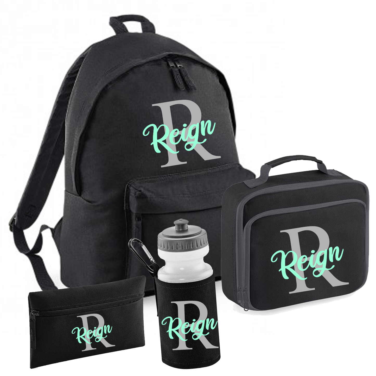Back to School Personalised Black Set - other options available