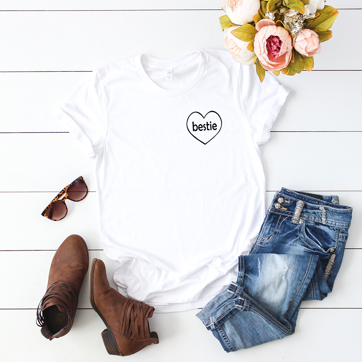 Bestie Heart T-Shirt