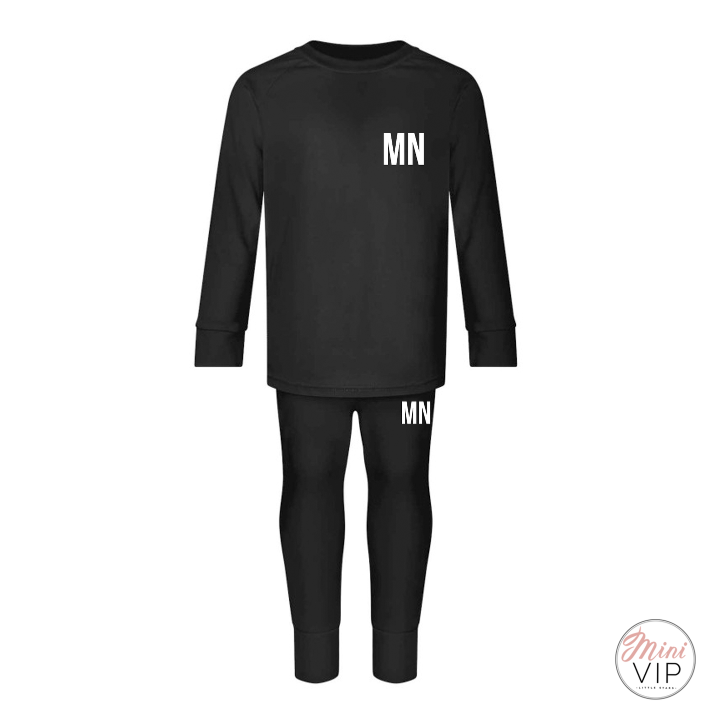 Personalise your own Black Cotton Lounge Suit