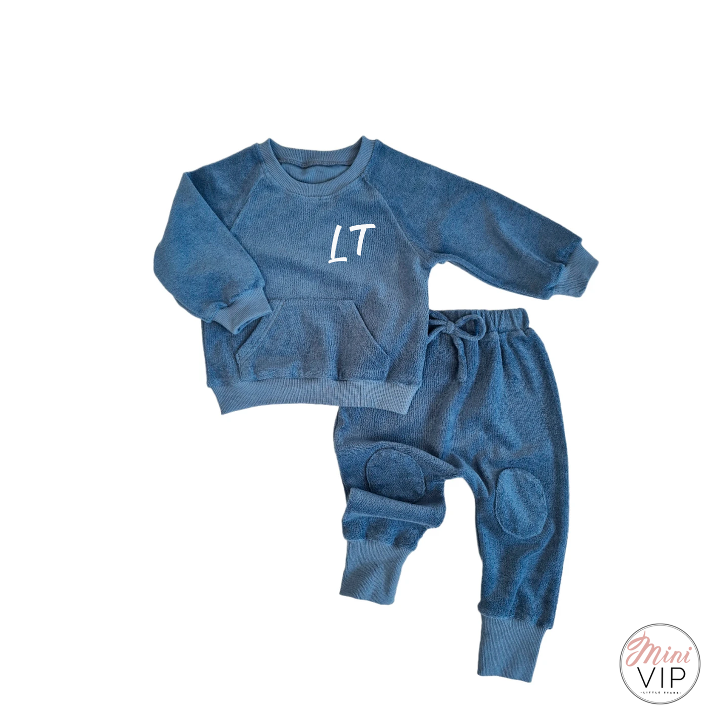 Personalised Ocean Blue Towelling Lounge Set