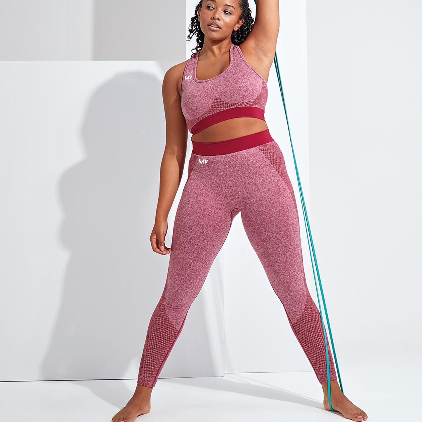 Ladies MV seamless '3D fit' multi-sport sculpt bra - Burgundy