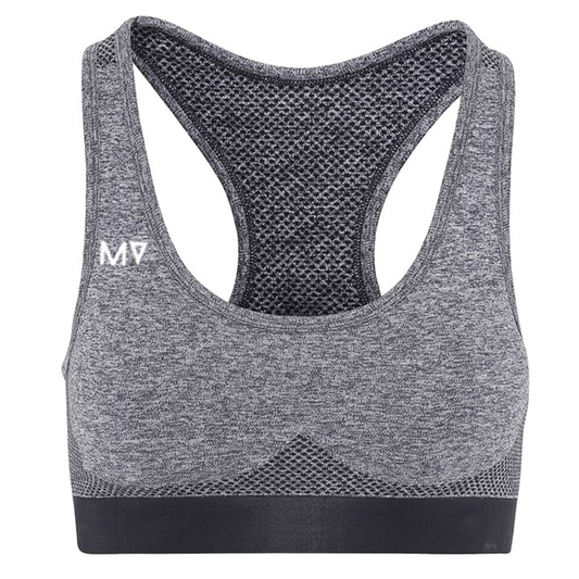 Ladies MV seamless '3D fit' multi-sport sculpt bra - Charcoal