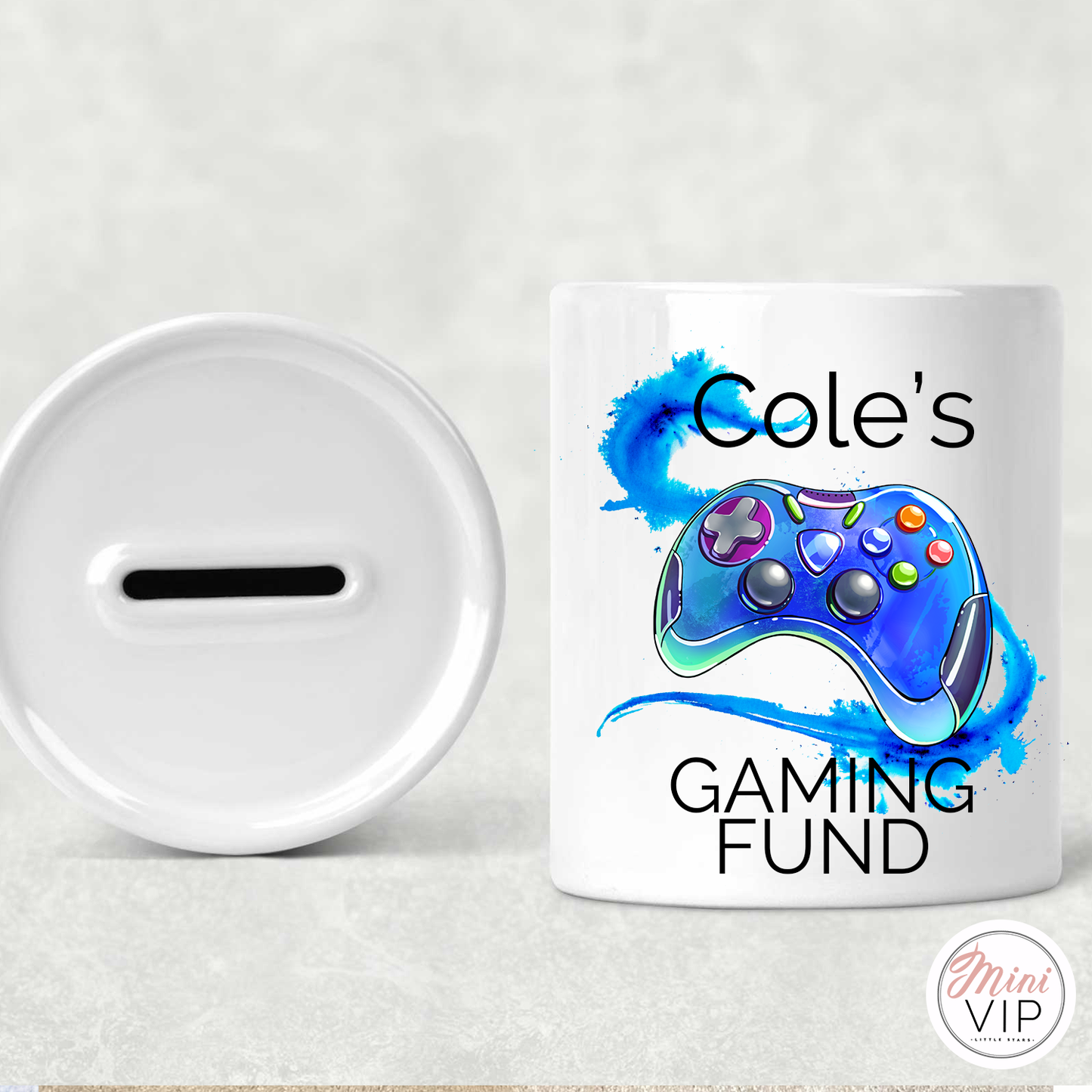 Personalised Gamer Money Bank