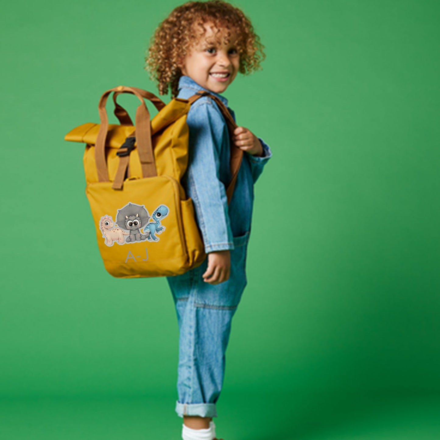 Dinosaur Mini Roll-Top Backpack