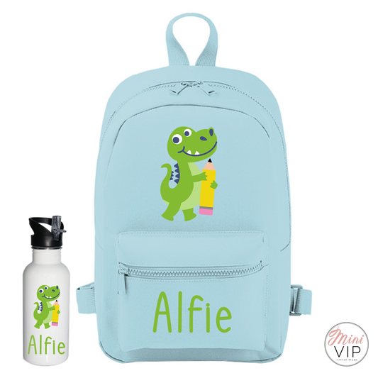 Personalised School Dinosaur Mini Back Pack - other bag colour options