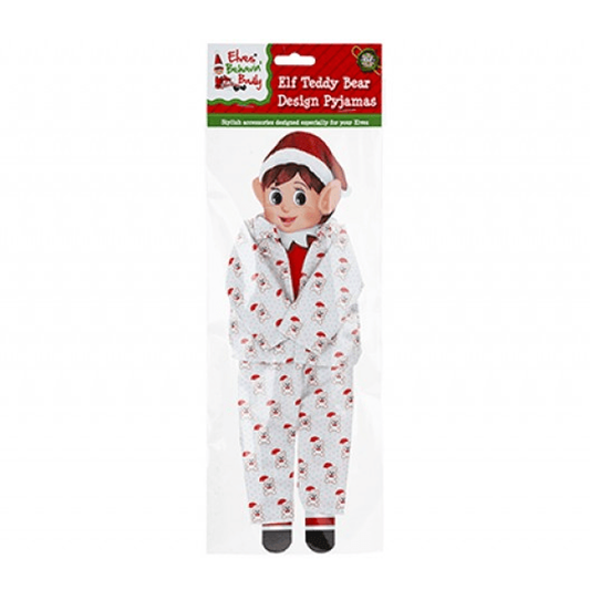 Elf Fancy Dress Teddy Bear PJs Outfit