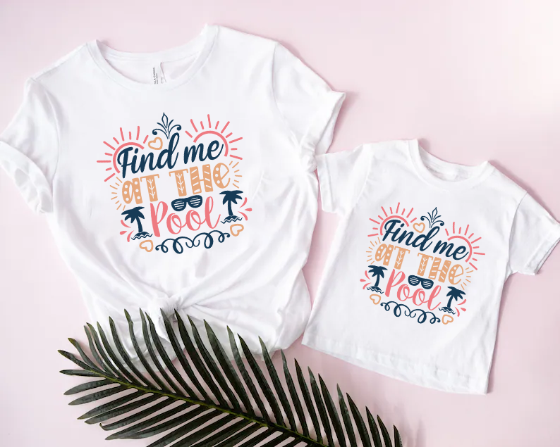 Find Me At The Pool White T-Shirt