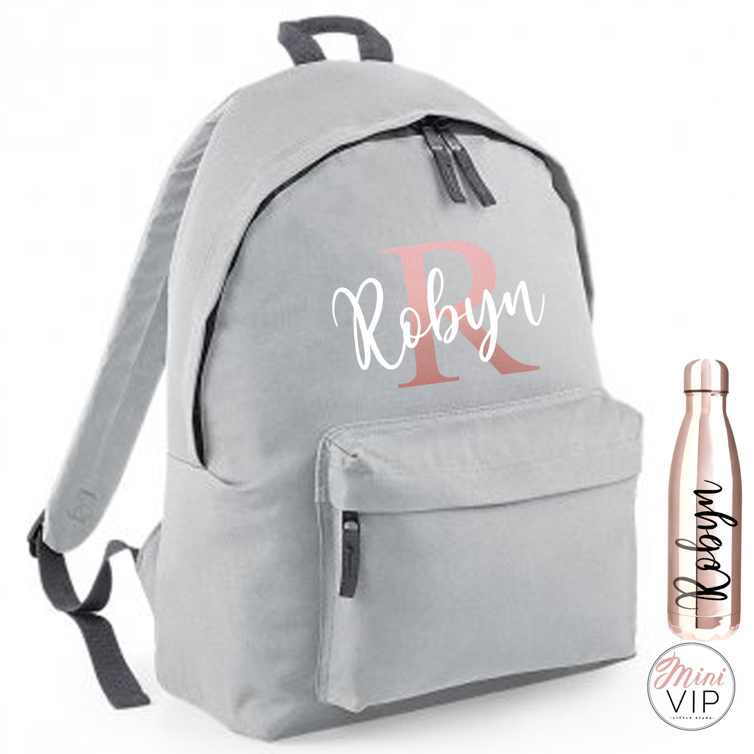 Rose gold backpack for school shop