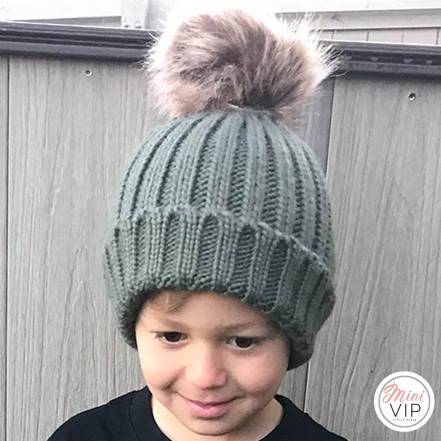 Khaki Beanie Hat - Infants, Junior & Adult sizes