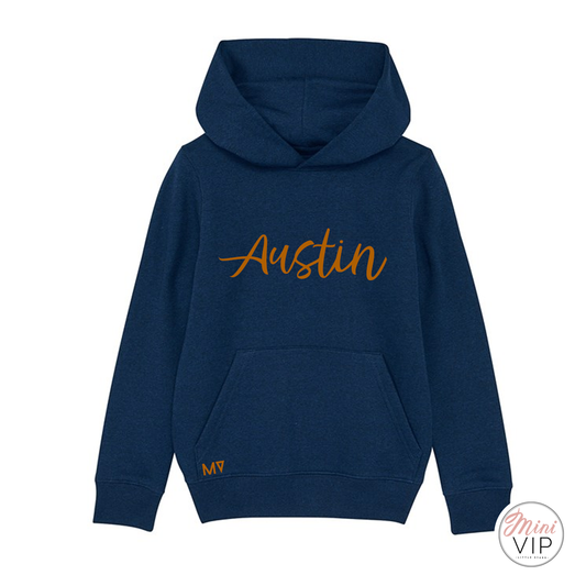 Personalised Navy Mini VIP Hoodie