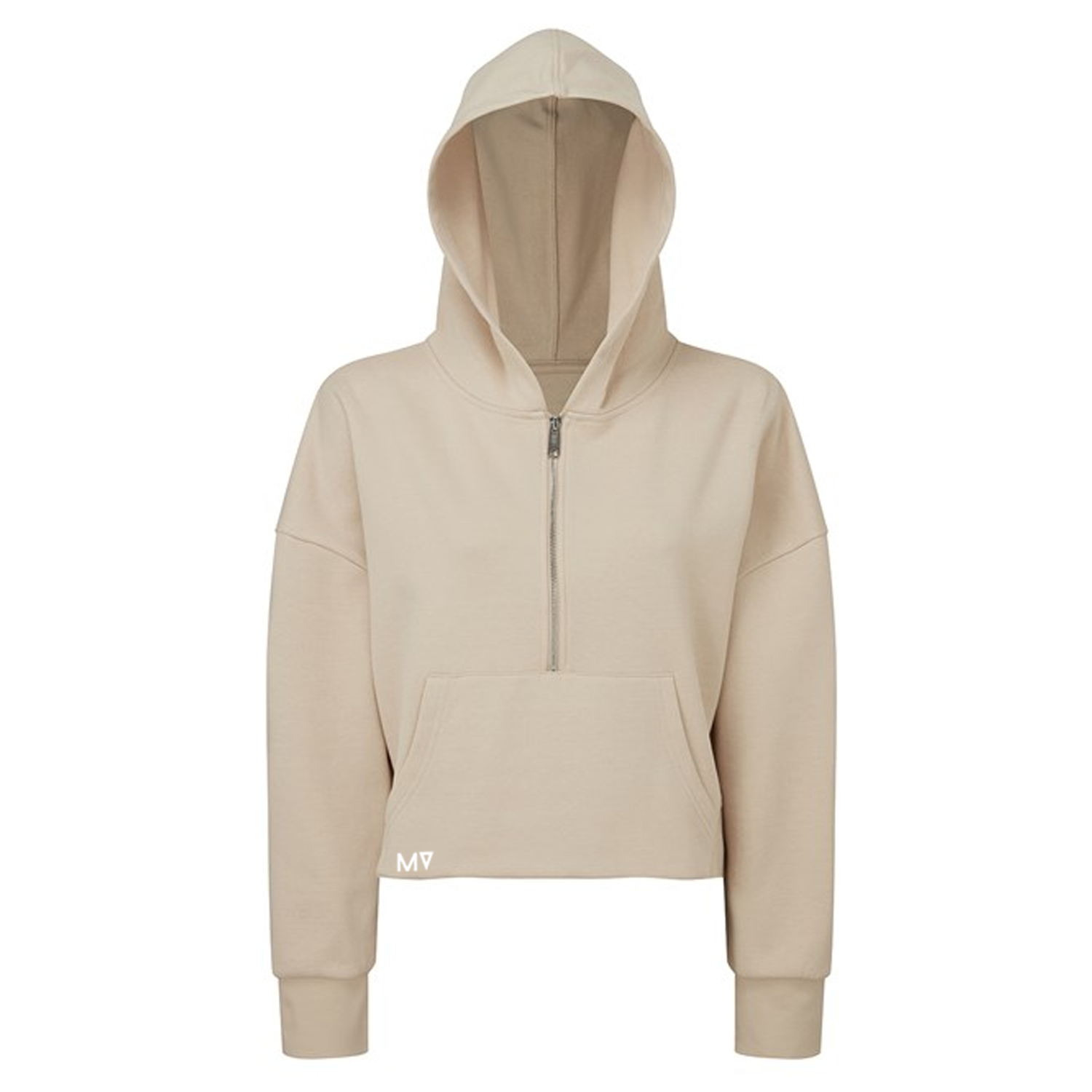 Nude cropped hoodie sale