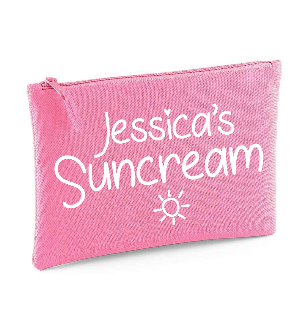 Personalised Suncream Accessory Pouch - Travel
