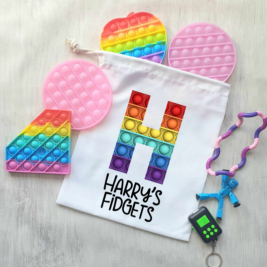 Personalised Fidget Pop it Toys Bag