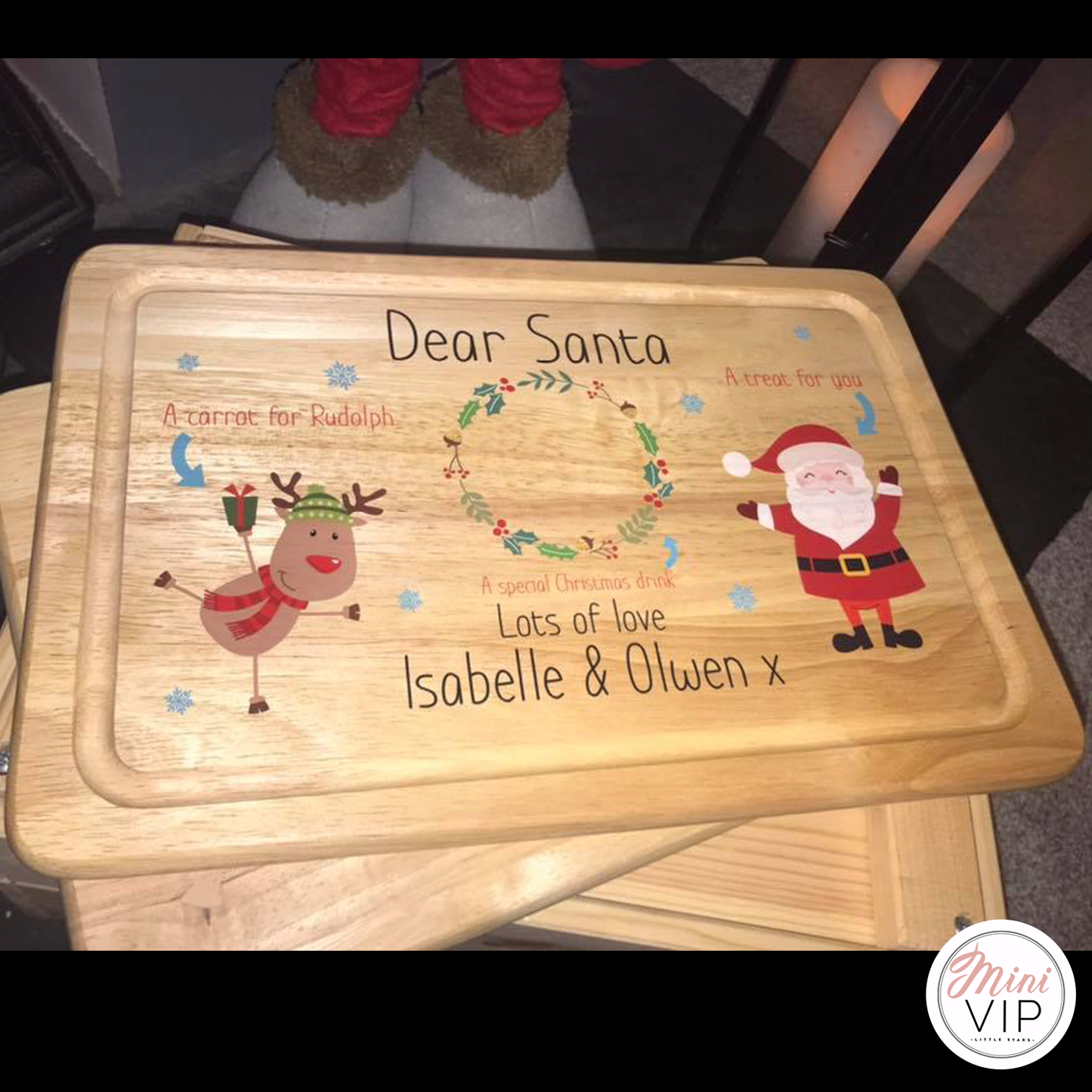 Personalised Santa Board - Christmas Eve