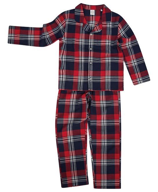 Embroidered Family Tartan Christmas Pyjamas PJs - Personalised