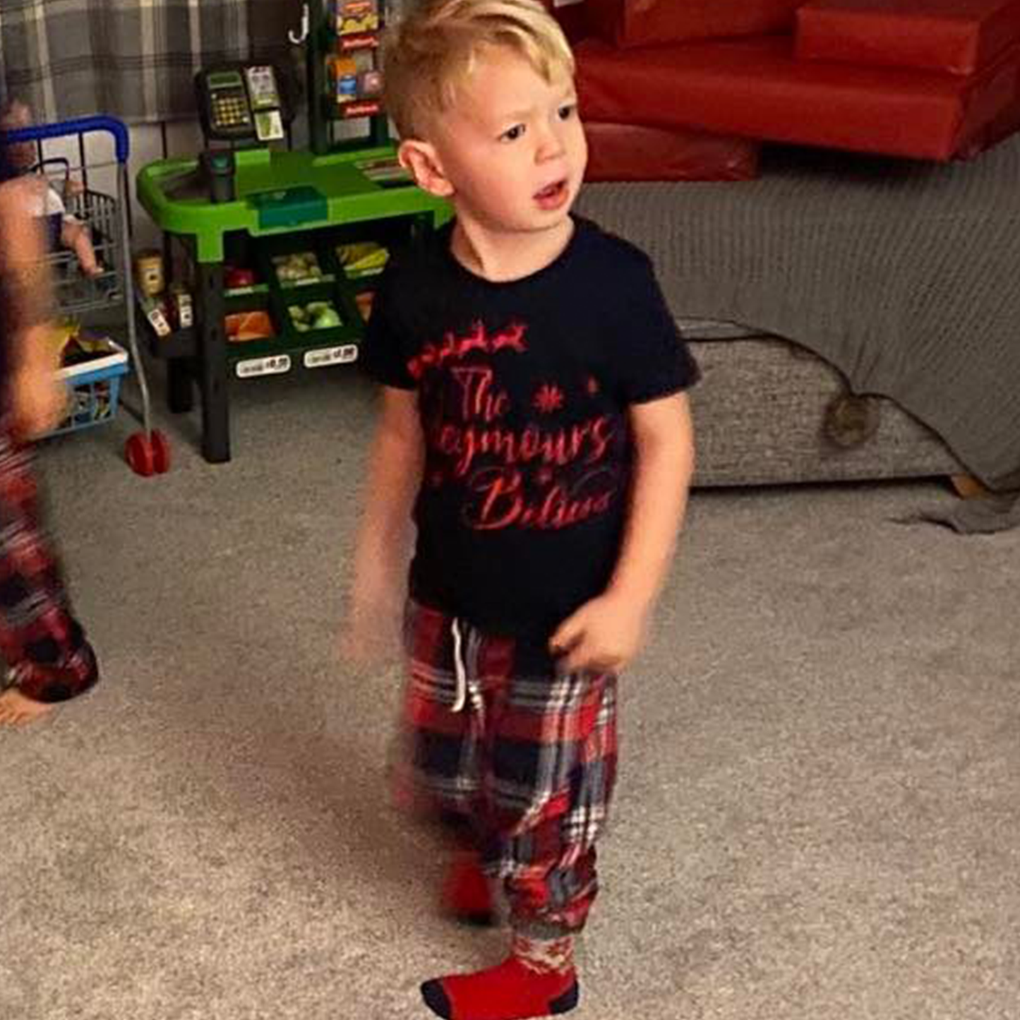 Personalised Family Name Believes - Tartan Family Matching PJs