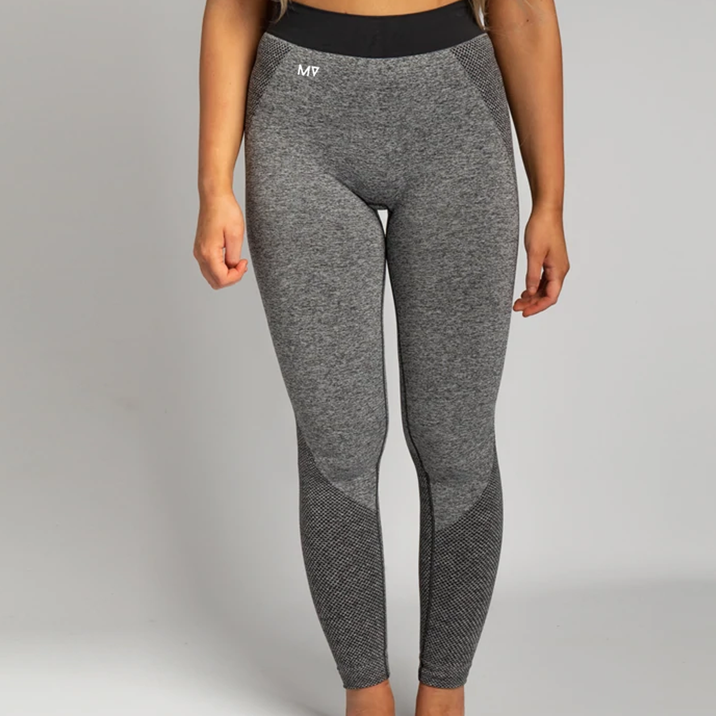 Ladies MV seamless '3D fit' multi-sport sculpt leggings - Charcoal