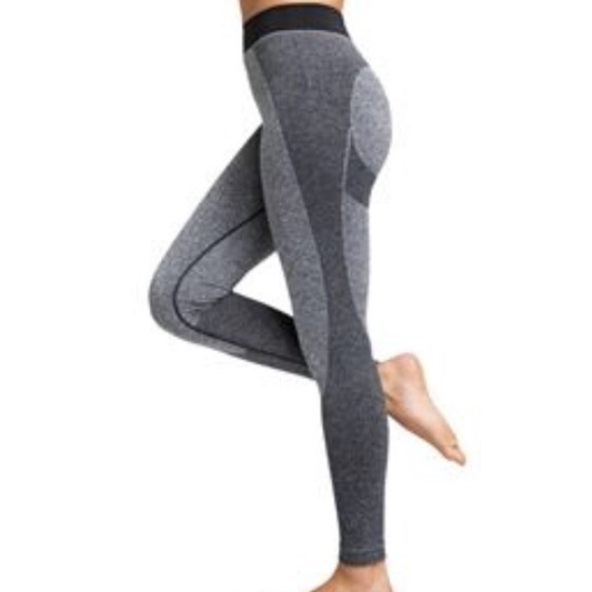 Ladies MV seamless '3D fit' multi-sport sculpt leggings - Charcoal