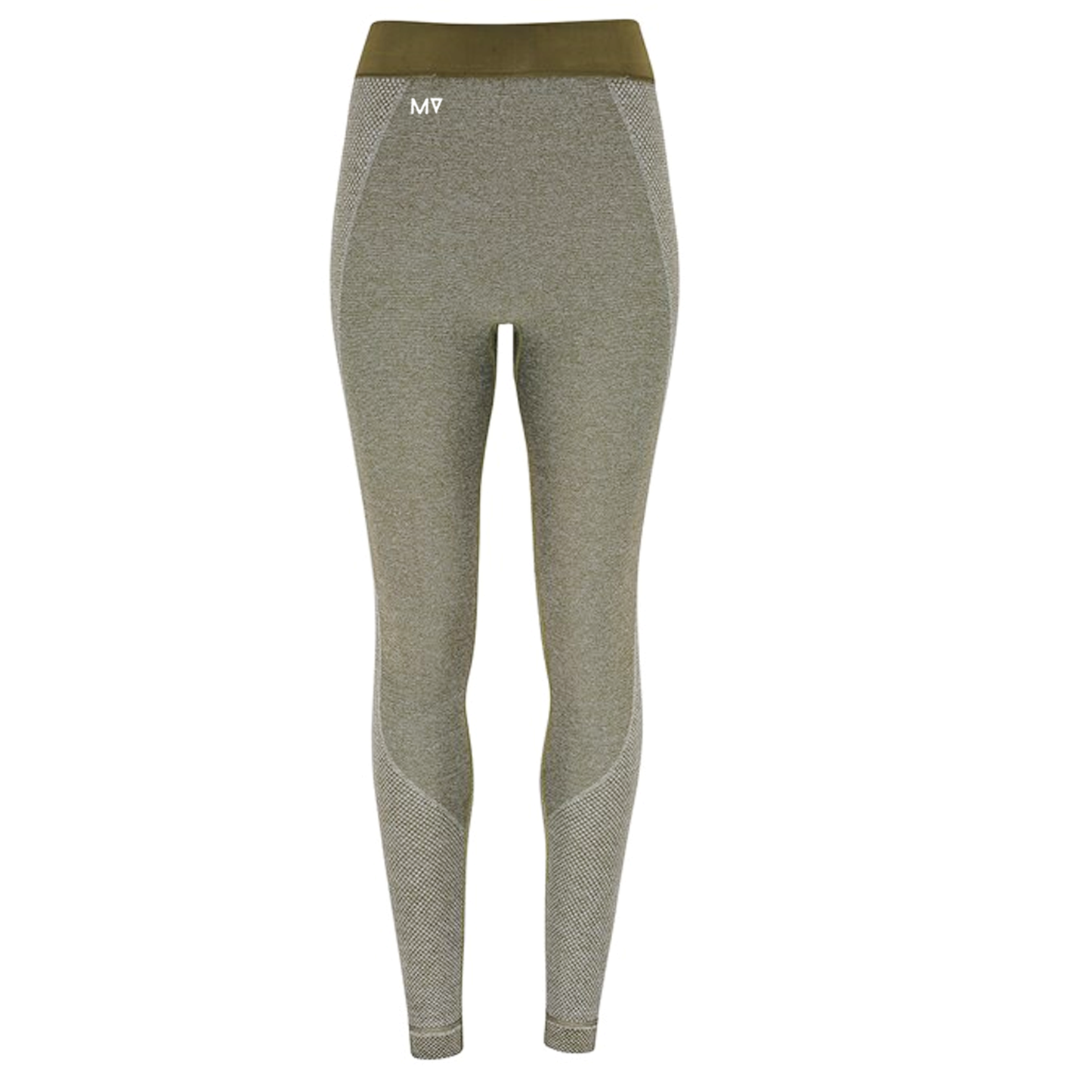Ladies MV seamless '3D fit' multi-sport sculpt leggings - Olive