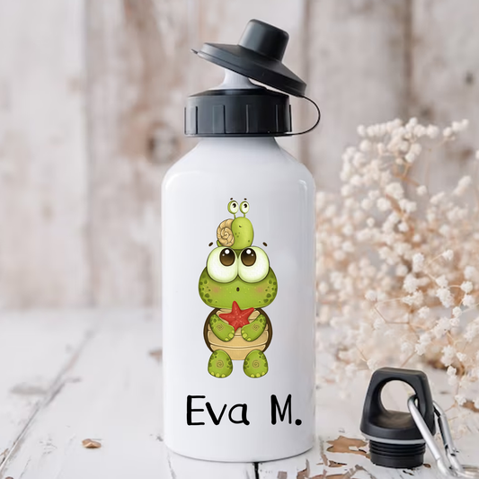 Personalised Turtle Sports Cap Water Bottle -500ml