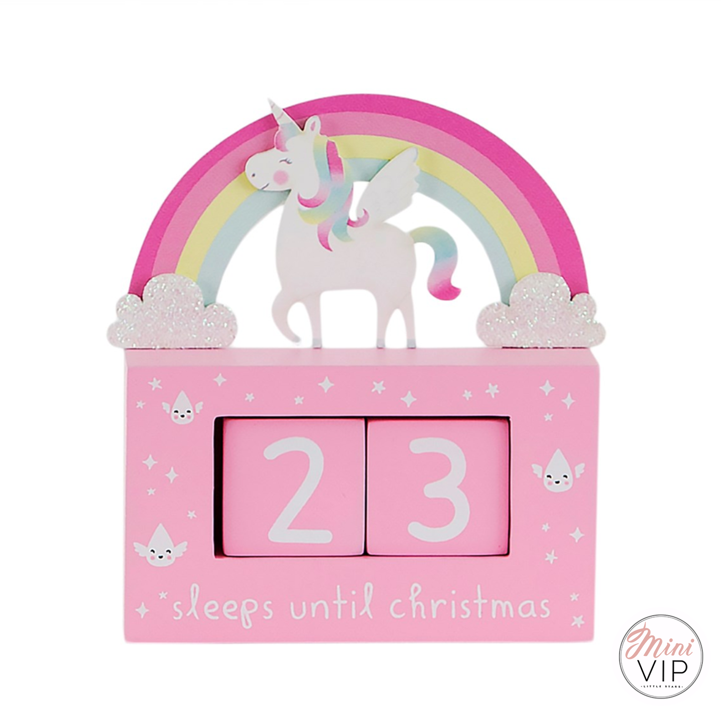 Unicorn Christmas Countdown Decoration