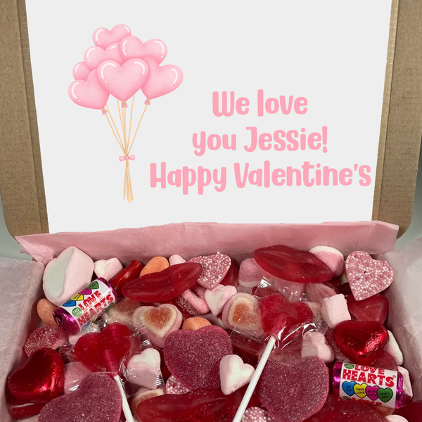 Personalised Valentine's Day - Sweet Letter Box Gift