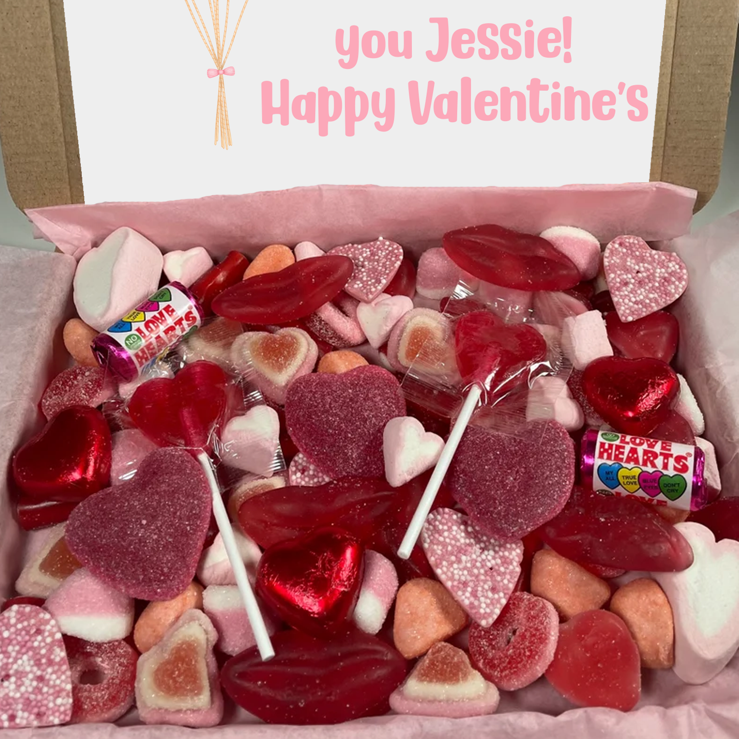 Personalised Valentine's Day - Sweet Letter Box Gift