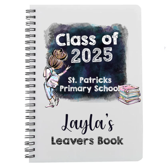 Personalised A5 School Leavers Messages Notebook
