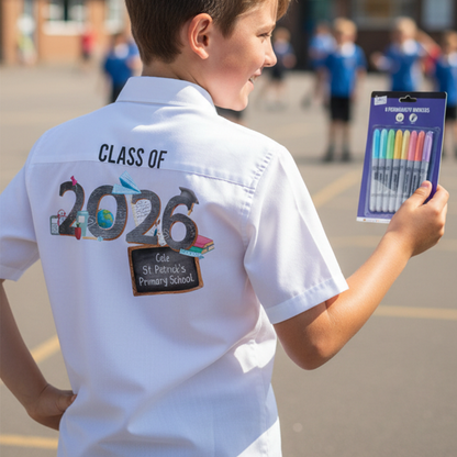 Personalised Leavers School Shirt - Autographs / Signatures Keepsake