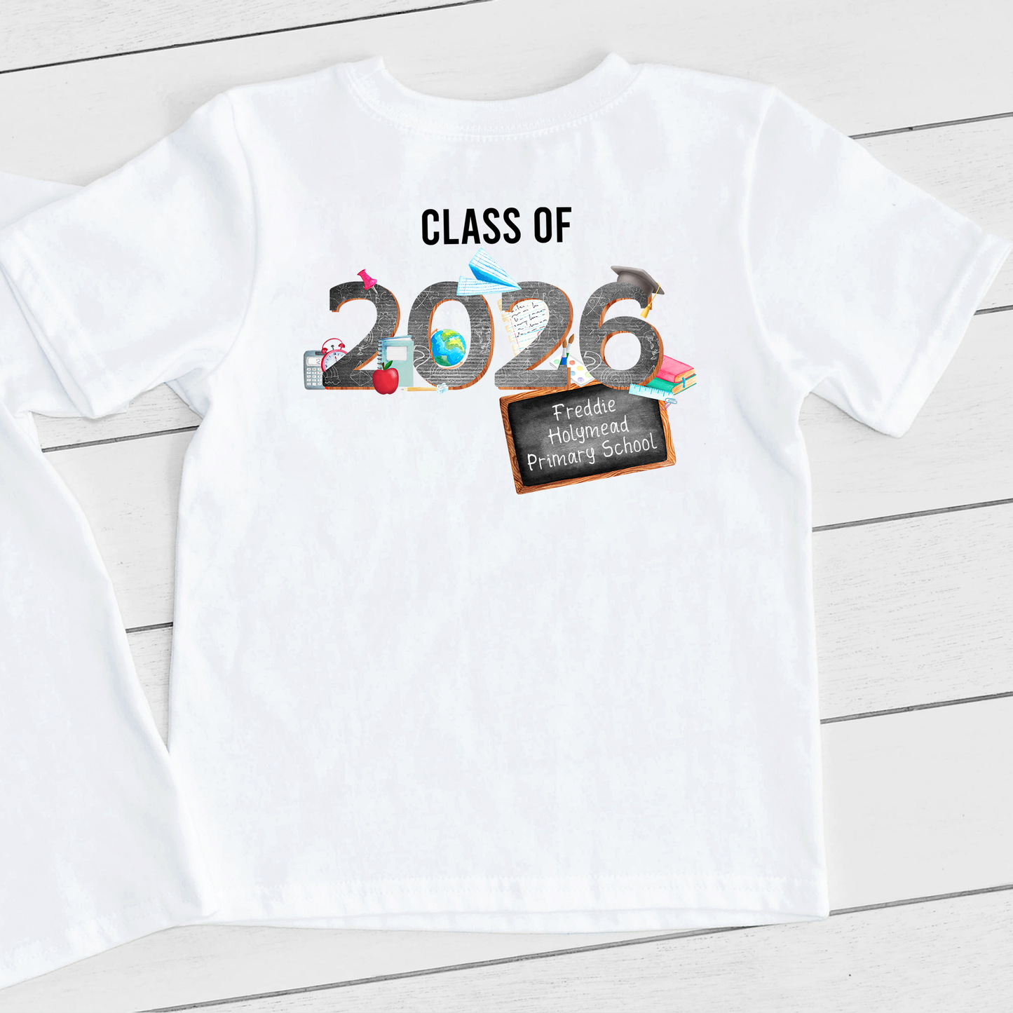 Personalised School Leavers T-Shirt - Autographs / Signatures Keepsake