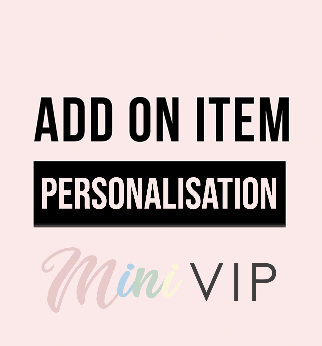 Personalisation - add on item