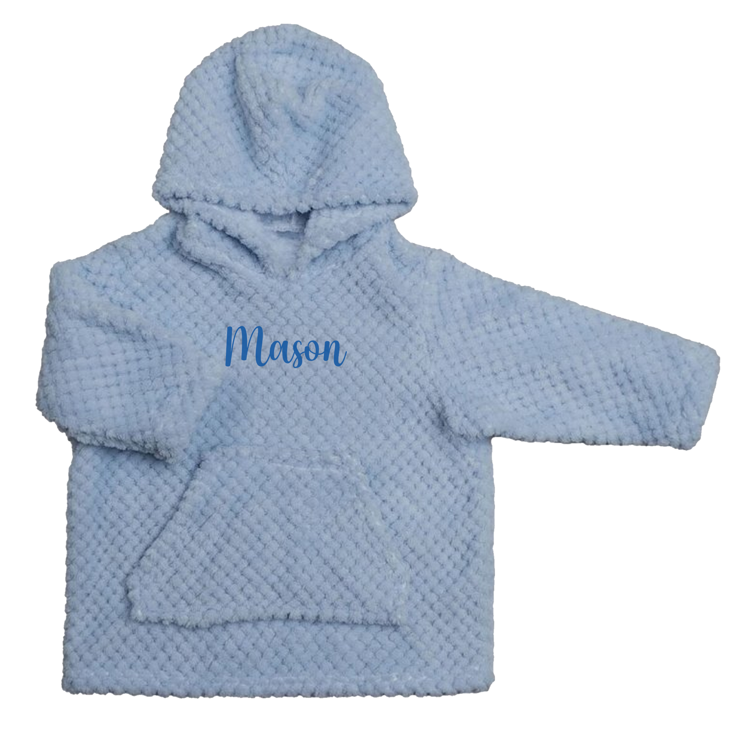 Personalised Embroidered Baby / Infant Cosy Oversized Hoodie - Baby Blue