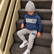 Personalised Grey AirForce MiniVIP© Block Tracksuit Lounge Set