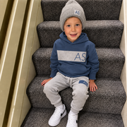 Personalised Grey AirForce MiniVIP© Block Tracksuit Lounge Set