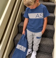 Personalised Grey AirForce MiniVIP© Block Tracksuit Lounge Set