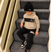 Personalised Black & Stone MiniVIP© Block Tracksuit Lounge Set